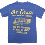 THE CRATE FIRE DEPARTMENT POCKET SHIRT BLUE
